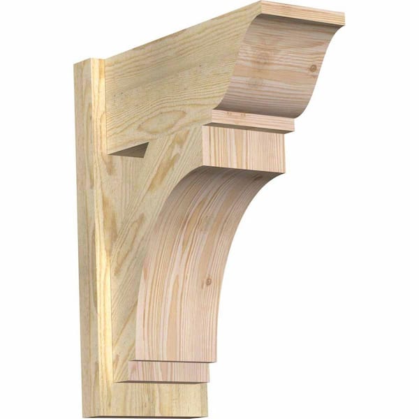 Ekena Millwork 8 in. x 22 in. x 18 in. Imperial Traditional Rough Sawn Douglas Fir Outlooker