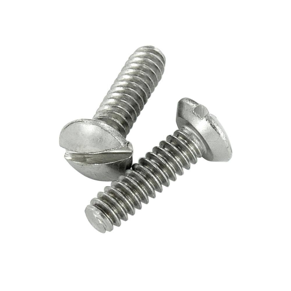 Leviton Wallplate Screws - 100 Pack Brown Oval Head 6-32 Thread 1/2 Inch