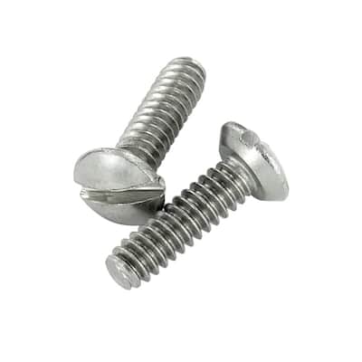 1/2 in. Long 6-32 Thread Replacement Wallplate Screws, Stainless Steel