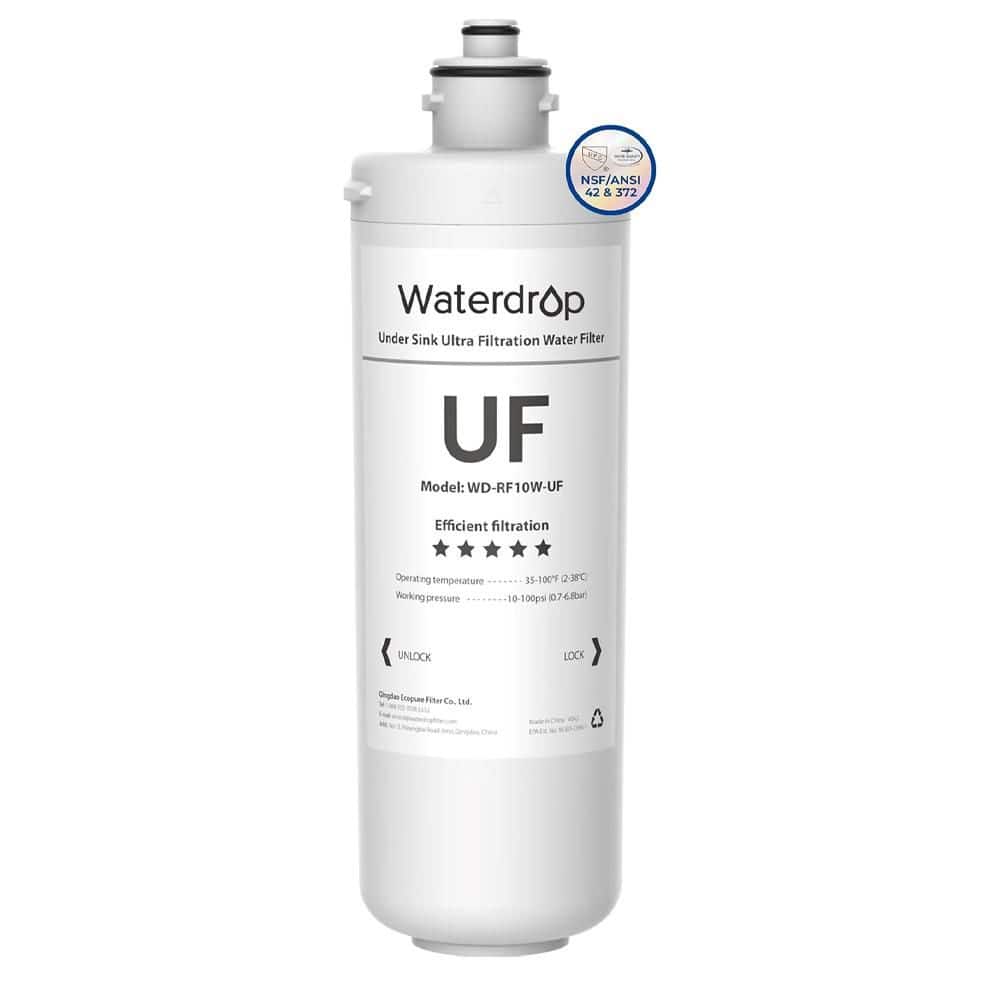 RF10W-UF 0.01 Micron Water Filter, 8K gal High Capacity, Replacement for Under Sink Water Filtration System, White price history on PriceWatchPro