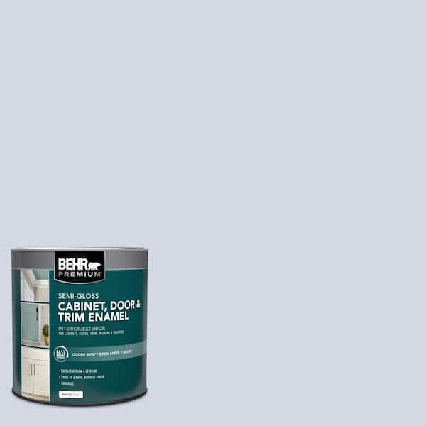 BEHR PREMIUM 1 qt. #S540-1 So Blueberry Semi-Gloss Enamel Interior/Exterior Cabinet, Door & Trim Paint