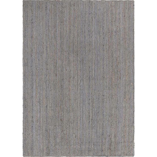 Unique Loom Braided Jute Dhaka Gray 3' 3 x 5' 1 Area Rug