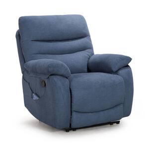 Blue Elderly Electric lift recliner with heat therapy and Massage