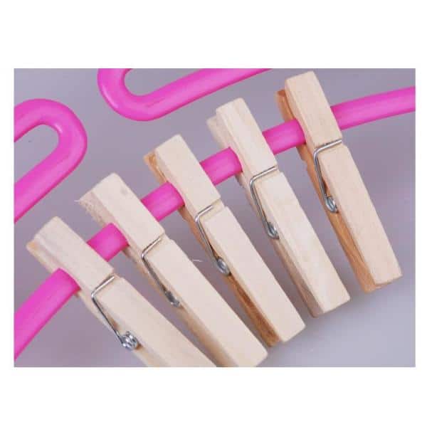 50 Pack Wooden Clothespins 