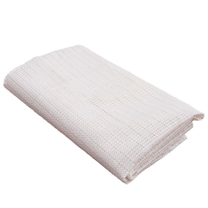 4 ft. x 6 ft. Rectangle White Reticular Non-Slip Grip Rug Pad 0.03" Thick
