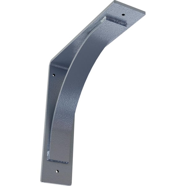 Ekena Millwork 3 in. W x 12 in. H x 12 in. D Hammered Light Blue Morris Steel Bracket