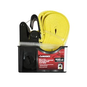 30 ft. x 3 in. Premium Heavy-Duty Ratchet Tie-Down Strap with Flat Hook
