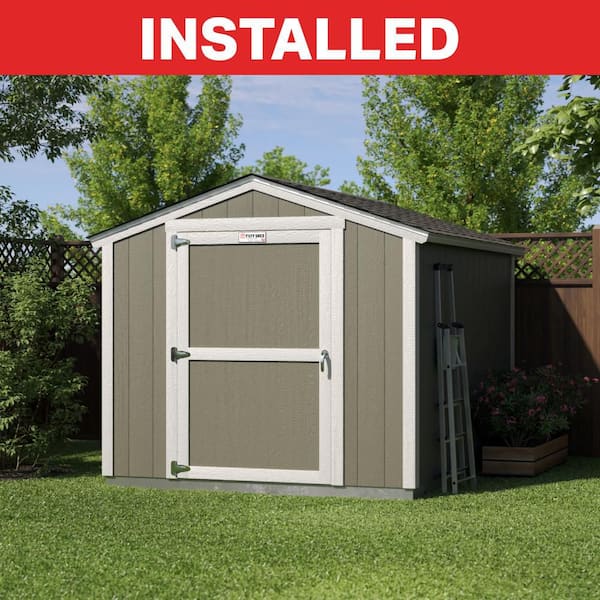 Professionally Installed Tahoe Series Columbus 8 ft. W x 8 ft. D Wood Storage Shed 7 ft. High Sidewall (64 sq. ft.)