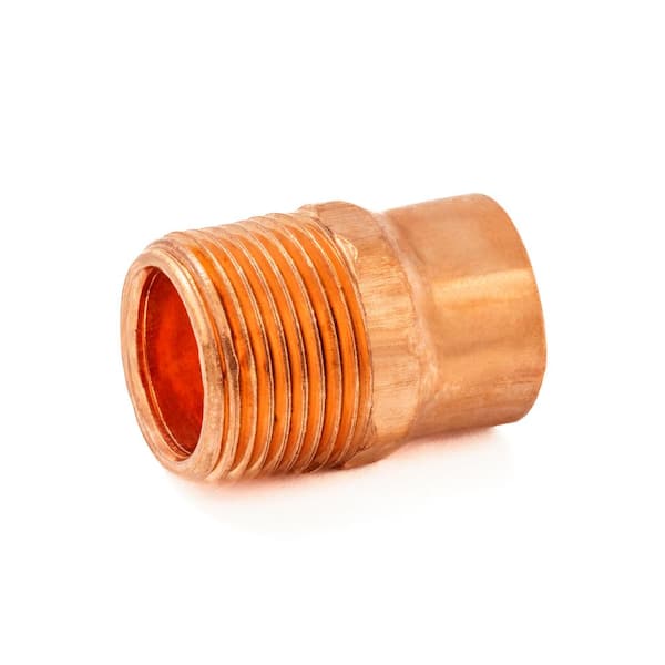 Everbilt 3/4 in. Copper Pressure Cup x MPT Adapter Fitting (10-Pack)