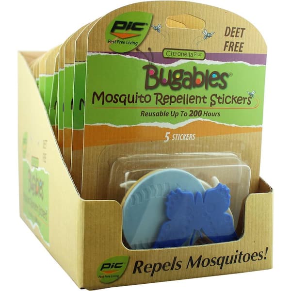 PIC Bugables Repellent Stickers (Case of 12)