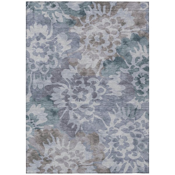 Addison Rugs Chantille Machine Washable Indoor/Outdoor Abstract ACN2028 Blue 10 ft. x 14 ft. Area Rug