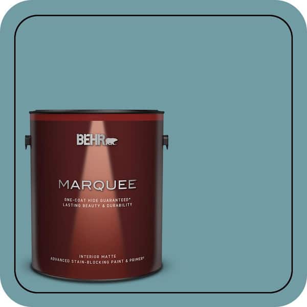 BEHR MARQUEE 1 gal. #PPU13-07 Voyage One-Coat Hide Matte Interior Paint & Primer