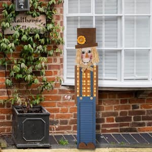 42 in. H Wooden Scarecrow Porch Sign