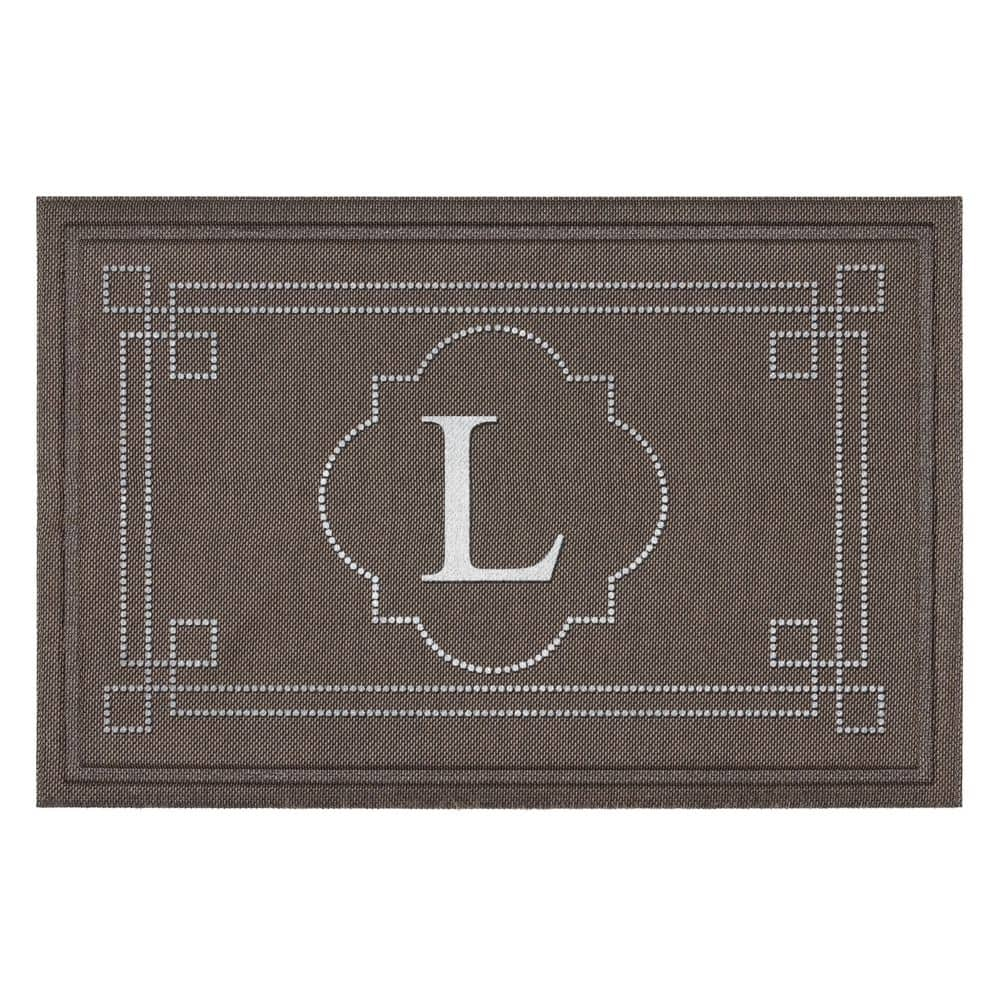 Stephengould Monogrammed 48 in. x 30 in. Outdoor Door Mat Charlton Home Letter: C