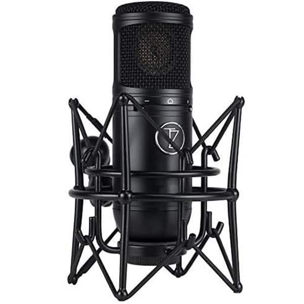 Large Diaphragm Condenser Microphone Shockmount in Black Superior Sound Quality Enhanced Sensitivity 1-Piece