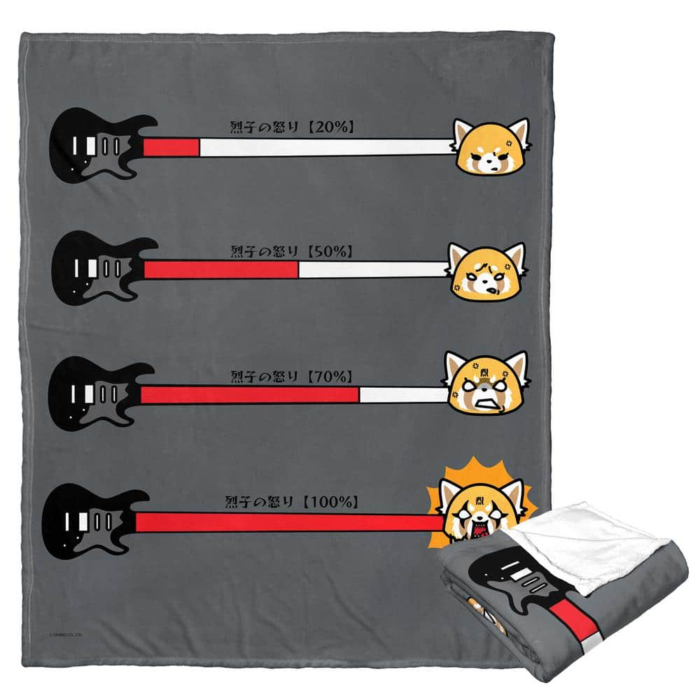 THE NORTHWEST GROUP Aggretsuko Rage Meter Silk Touch Throw Blanket