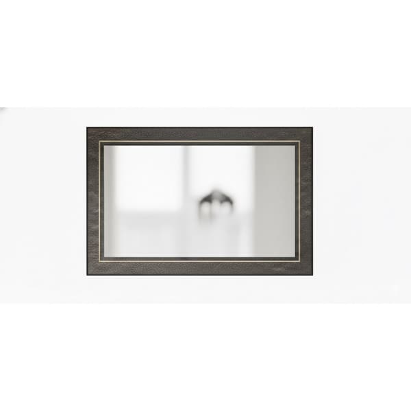 Anchor Gray 53 in. W x 33 in. H Rectangle Wood Framed Mirror