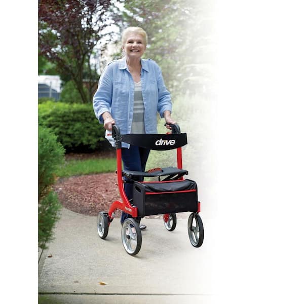 Nitro Euro Style Rollator Rolling Walker, Black