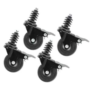 Swivel Caster Wheels for 3/4 in. Pipe (4-Pack)