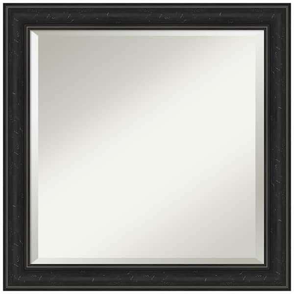 Amanti Art Shipwreck Black Narrow 24 in. H x 24 in. W Framed Wall Mirror