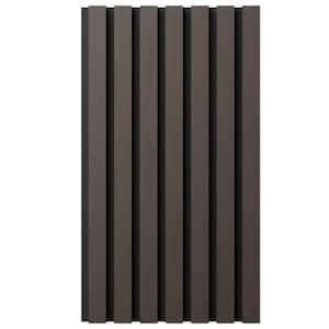 AcousticPro 1 in. x 1 ft. x 8 ft. Noise Cancelling Traditional MDF Sound Absorbing Panel in Carbon Grey (2-Pack)