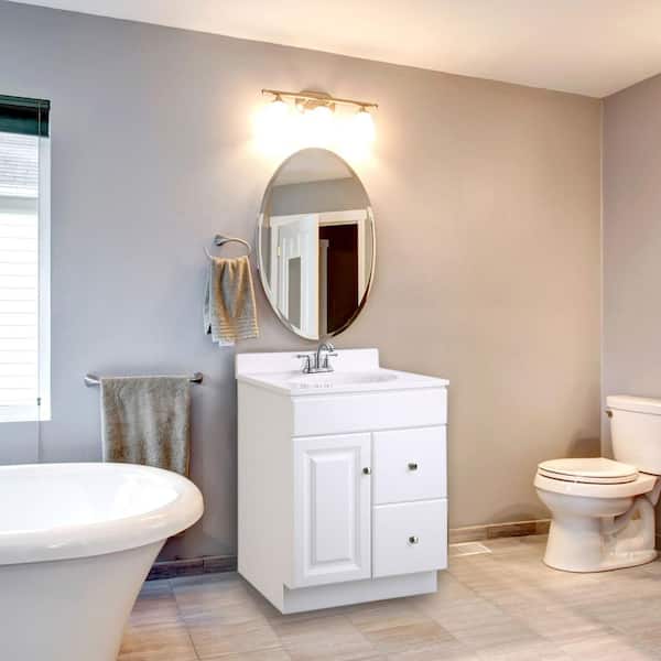 Wyndham 30 in. W x 18 in. D Unassembled Bath Vanity Cabinet Only in White Semi-Gloss Wyndham 30 in. W x 18 in. D Unassembled Bath Vanity Cabinet Only in White Semi-Gloss