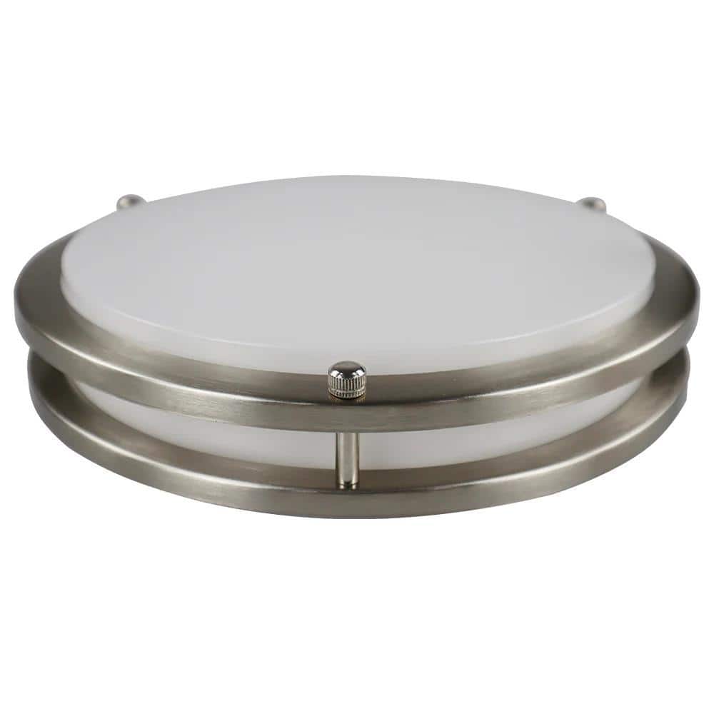 Double Ring LED Flush Mount Ceiling Fixture,Adj Watt upto 30W,2250Lm, Adj C