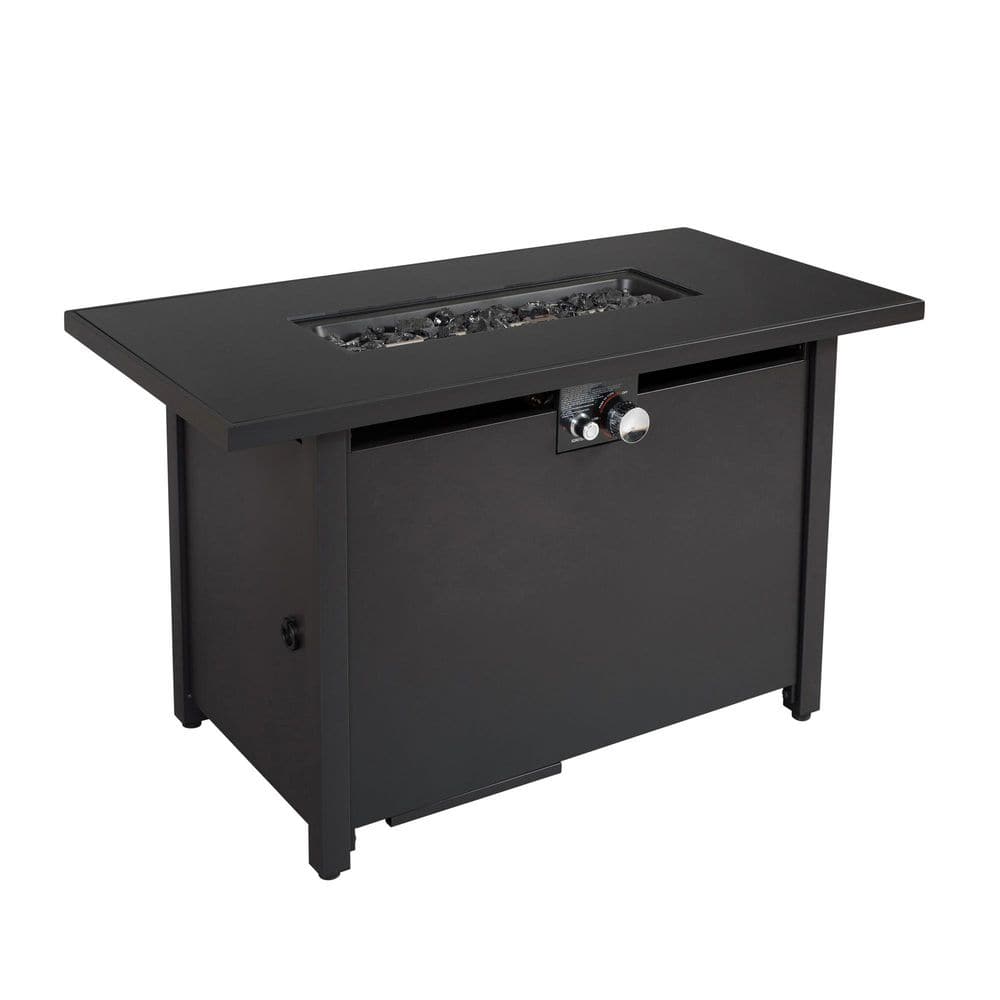 25'' H x 42'' W Steel Outdoor Fire Pit Table with Lid (Black) price history on PriceWatchPro