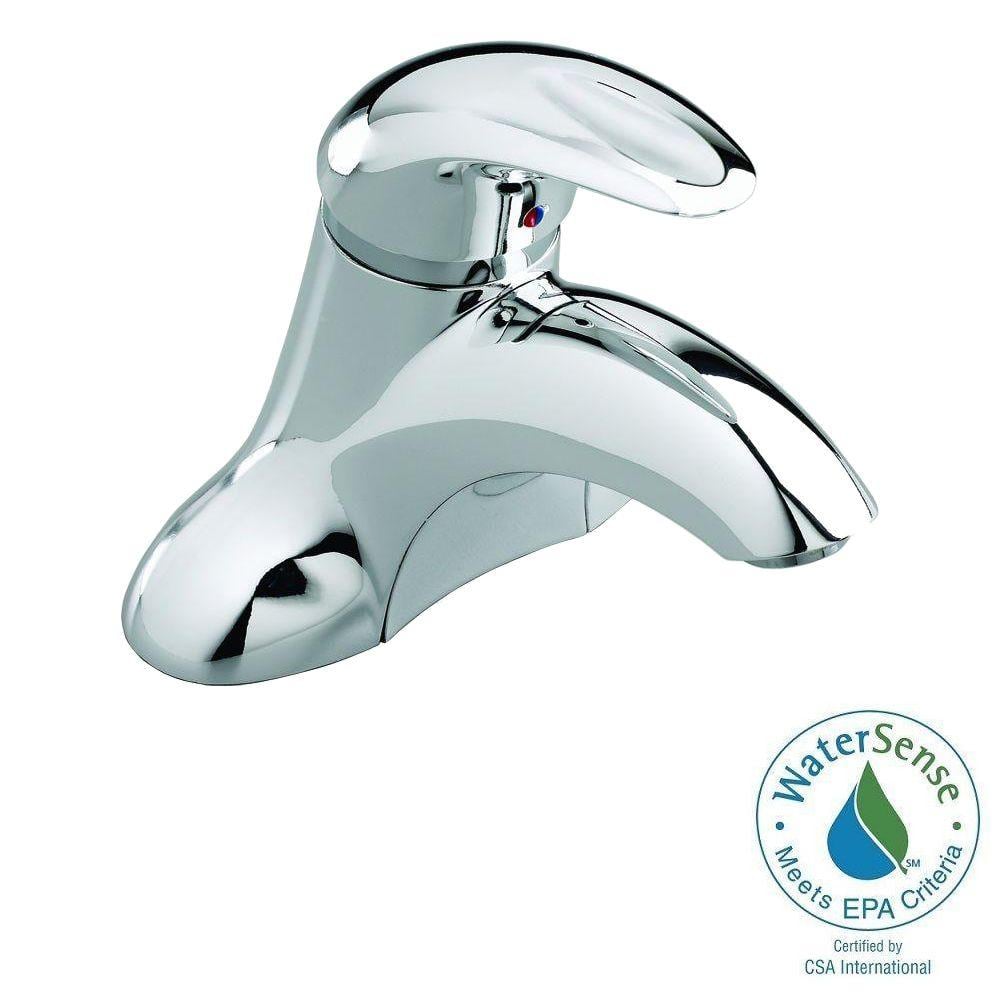 Polished Chrome Single Handle Centerset Bathroom Faucet