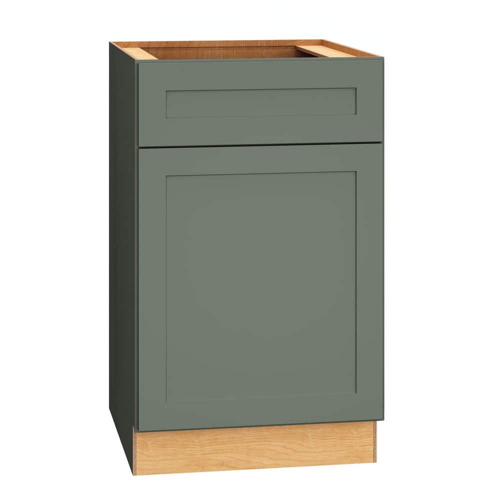 QuickShip Cottage 21 in. W x 24 in. D x 34.5 in. H Assembled Plywood Shaker Base Kitchen Cabinet in Conifer price history on PriceWatchPro