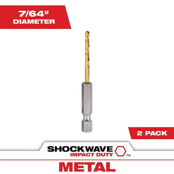 SHOCKWAVE 7/64 in. Titanium Twist Drill Bit