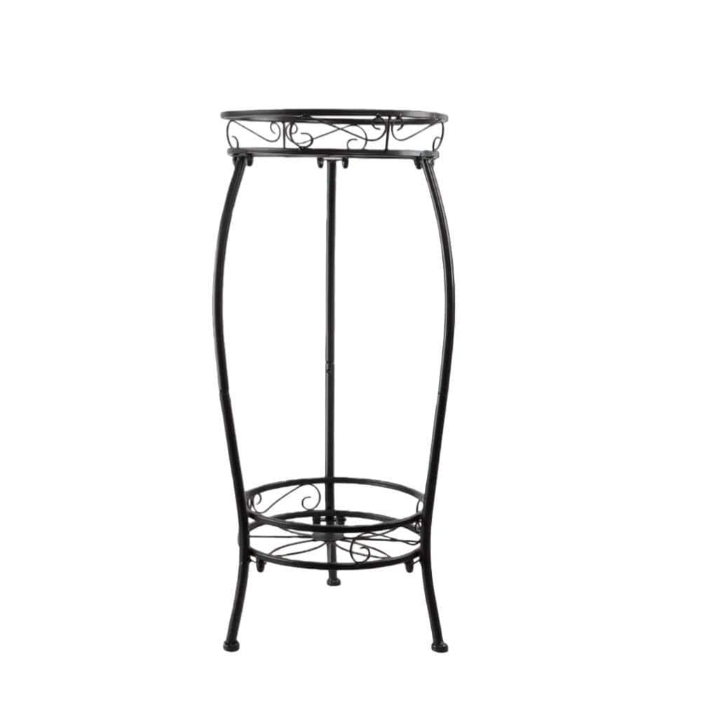 Moathty Heavy Duty Metal Plant Stand with 2 Tier for Indoor Outdoor Planter Corner Garden Balcony Patio (27.16 in. H. )