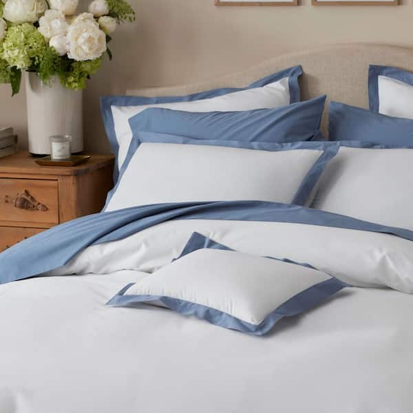 The Company Store Company Cotton Solid Border Slate Blue 16 X