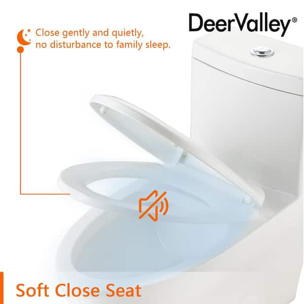 DEERVALLEY Ally 12 in. Rough in Size 1-Piece 1.1/1.6 GPF