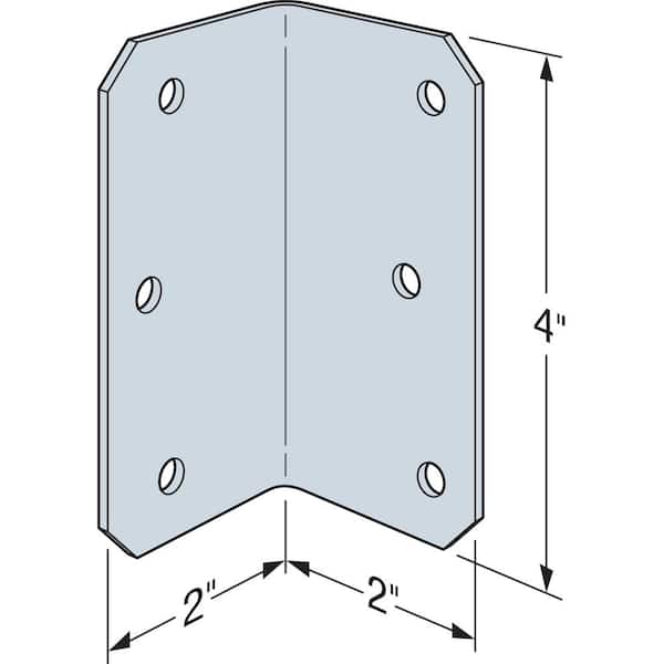 Simpson Strong-Tie ML 2 in. x 4 in. 12-Gauge ZMAX Galvanized