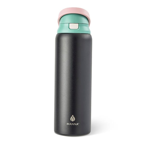 Hydra 32 oz Black Stainless Steel Water Bottle