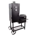 Bandera Offset Smoker and Charcoal Grill Combo in Black with 744 sq. in Cook Space