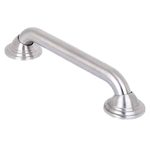 Decorative Shower Safety Grab Bar, Brushed Nickel, 12"