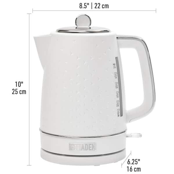 HADEN Starbeck Cups White Cordless Electric Kettle with with