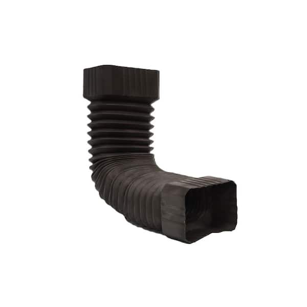 3 in. x 4 in. Brown Flexible Elbow Vinyl