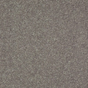 Brave Soul II - Liquid Mercury - Gray 44 oz. Polyester Texture Installed Carpet