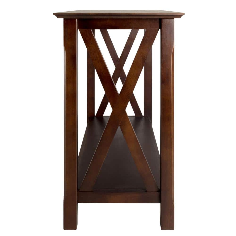 Cappuccino Elegance 45" Wood Composite Console Table with Storage