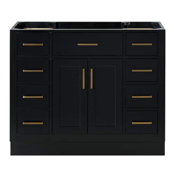 Hepburn 42 in. W x 21.5 in. D x 34.5 in. H Bath Vanity Cabinet without Top in Black