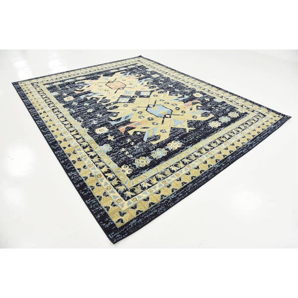 Taftan Oasis Navy Blue 8' 0 x 10' 0 Area Rug