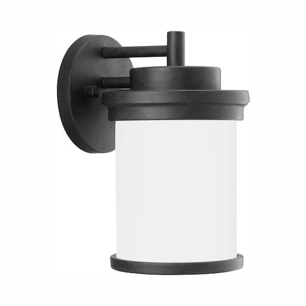 Generation Lighting Winnetka 10.25 in. 1-Light Forged Iron Outdoor Wall Lantern Sconce