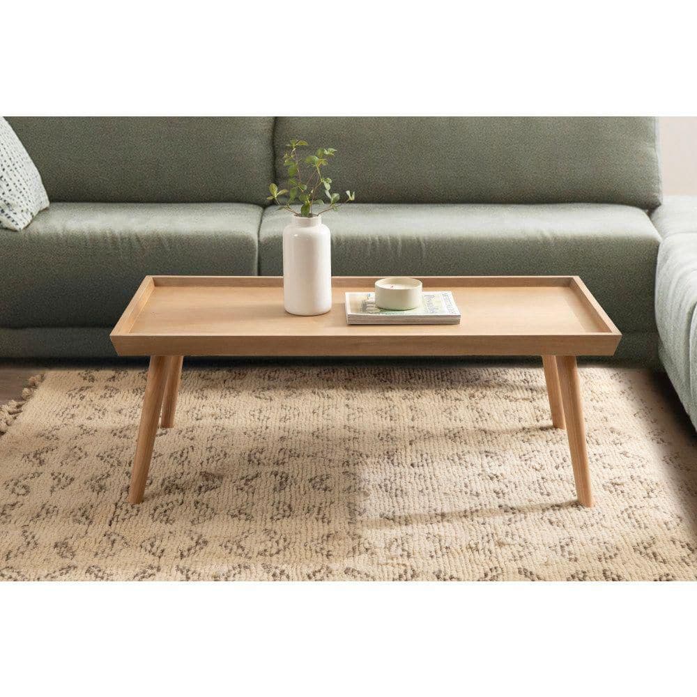 Kate and Laurel Eastmont 46 in. Natural Rectangle Wood Coffee
