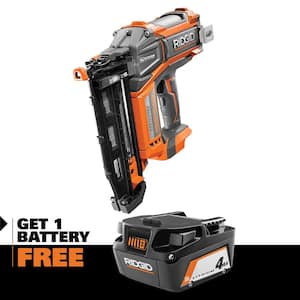 18V Brushless Cordless HYPERDRIVE 16-Gauge 2-1/2 in. Straight Finish Nailer with 4.0 Ah Lithium-Ion Battery