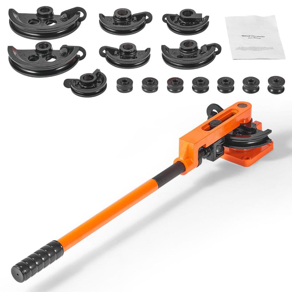 Pipe Tube Bender, 3/8 in. to 1 in. OD Manual Pipe Tube Bender with 7 Bending Dies 180° Copper Aluminum Pipe Bender price history on PriceWatchPro