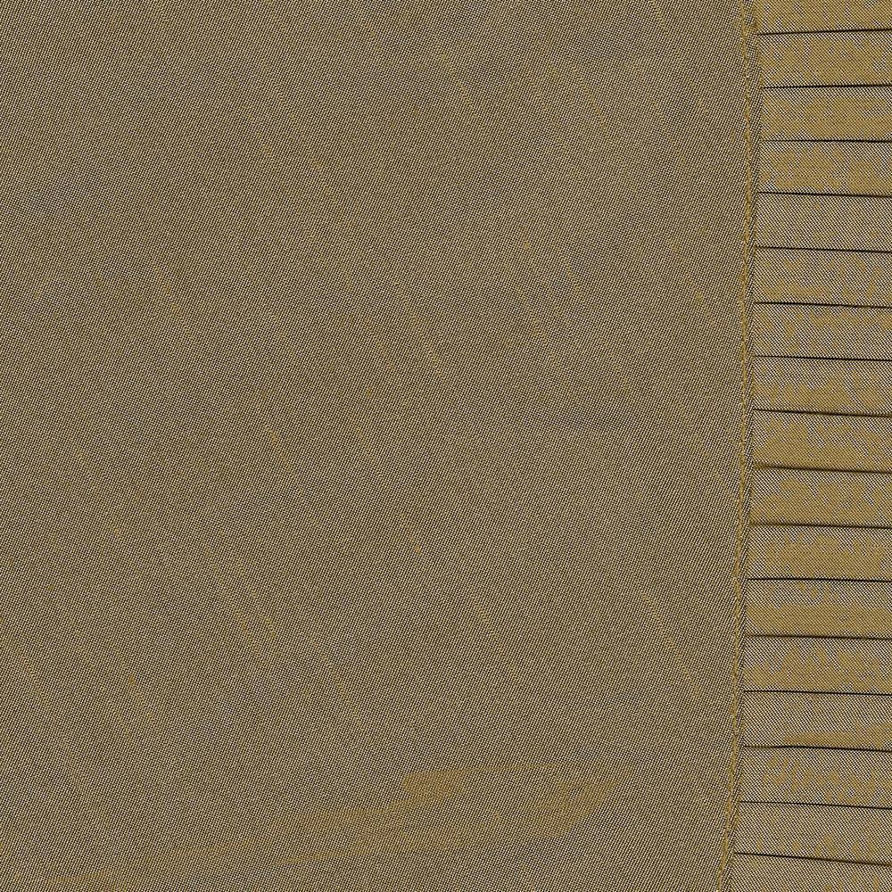 Gold Faux Silk Blackout Pleated Curtain Panel 52" W x 95" L