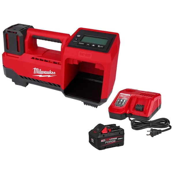 M18 18-Volt Lithium-Ion Cordless Electric Portable Inflator w/ 8.0 Ah Starter Kit